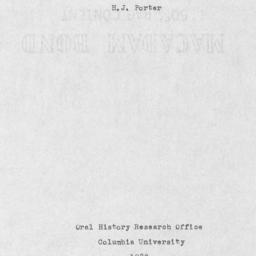 Reminiscences of H. J. Port...