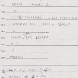 Eastern questionnaire, answ...