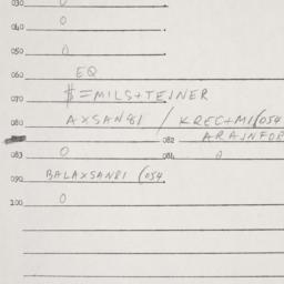 Eastern questionnaire, answ...