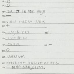 Eastern questionnaire, answ...