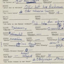 Western questionnaire, answ...