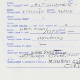Western questionnaire, answ...