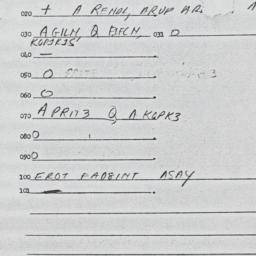 Eastern questionnaire, answ...