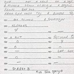 Eastern questionnaire, answ...