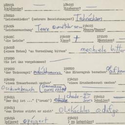 Western questionnaire, answ...