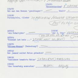 Western questionnaire, answ...