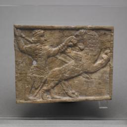 Plaque with a Hunter and Lion