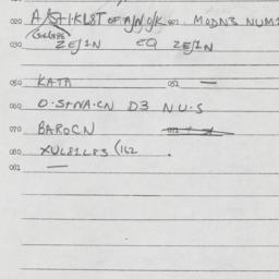 Eastern questionnaire, answ...