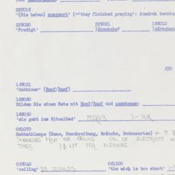 Western questionnaire, answ...