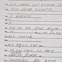 Eastern questionnaire, answ...