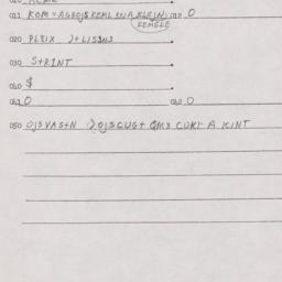 Eastern questionnaire, answ...