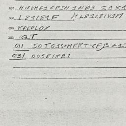 Eastern questionnaire, answ...
