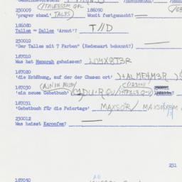 Western questionnaire, answ...