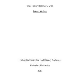 Oral history interview with...
