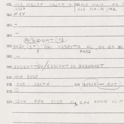 Eastern questionnaire, answ...