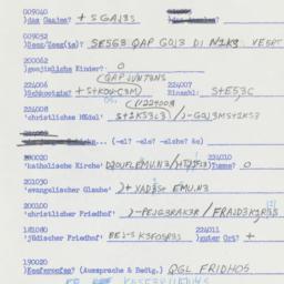 Western questionnaire, answ...
