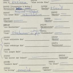 Western questionnaire, answ...