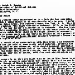 Letter from Doxey A. Wilker...