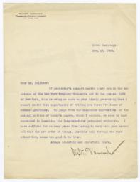 Typed Letter, Signed, To Joseph Pulitzer