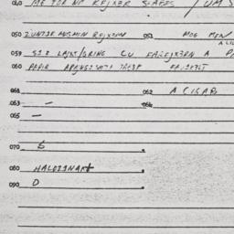 Eastern questionnaire, answ...
