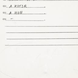 Eastern questionnaire, answ...