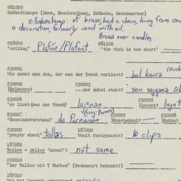 Western questionnaire, answ...