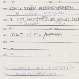 Eastern questionnaire, answ...
