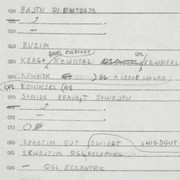 Eastern questionnaire, answ...