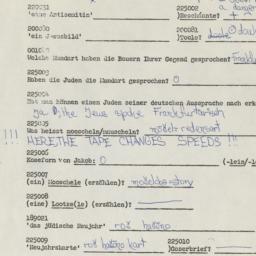 Western questionnaire, answ...