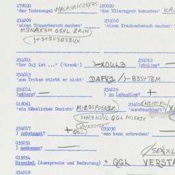 Western questionnaire, answ...