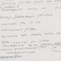 Eastern questionnaire, answ...