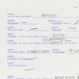 Western questionnaire, answ...
