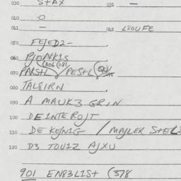 Eastern questionnaire, answ...