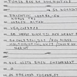 Eastern questionnaire, answ...