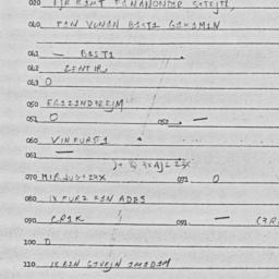 Eastern questionnaire, answ...