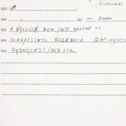 Eastern questionnaire, answ...