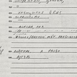 Eastern questionnaire, answ...