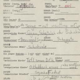 Western questionnaire, answ...