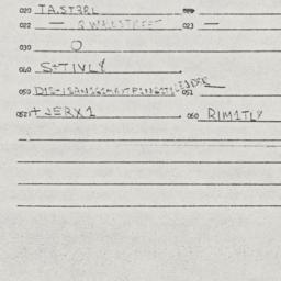 Eastern questionnaire, answ...