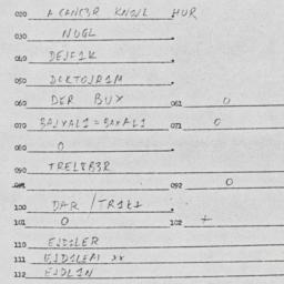 Eastern questionnaire, answ...