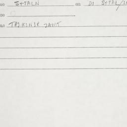 Eastern questionnaire, answ...