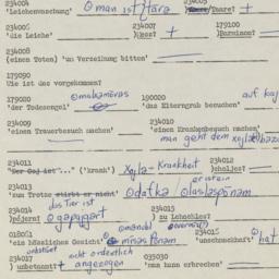 Western questionnaire, answ...
