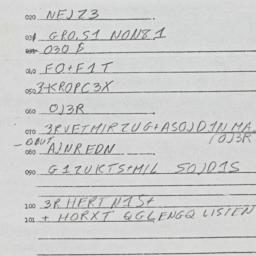 Eastern questionnaire, answ...