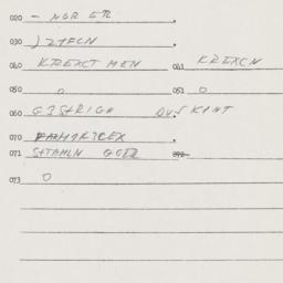 Eastern questionnaire, answ...