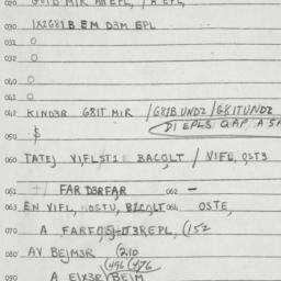 Eastern questionnaire, answ...
