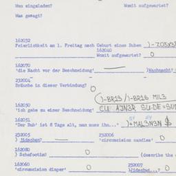 Western questionnaire, answ...