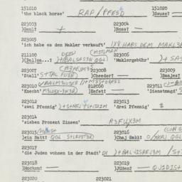 Western questionnaire, answ...