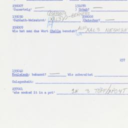 Western questionnaire, answ...