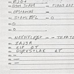 Eastern questionnaire, answ...