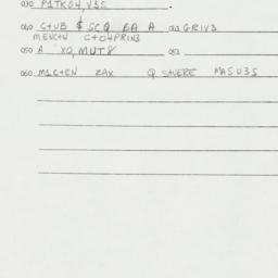 Eastern questionnaire, answ...